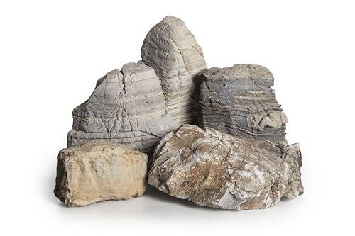 ARKA mySCAPE-Frodo Rocks - 10kg Mix - Einzigartige Aquascaping-Steine für kreative Süßwasseraquarium-Gestaltungen, natürliche Optik für einzigartige Landschaften.