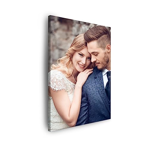 GP TONER Ihr FOTO auf Leinwand Personalisierte Foto Ihr eigenes Bild auf Leinwand mit Holzrahmen Kunstdruck Bild Foto 20x30 cm