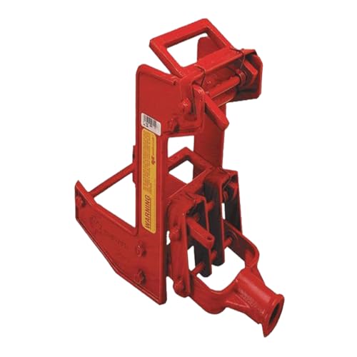 Qualcraft 2601 Tragbarer Wagenheber, zur Verwendung mit 3,8 x 8,9 cm Tannenstangen oder 2,5 cm Außendurchmesser, Temperguss, Rot/Ausflug, einfarbig (Getaway Solids), 1-(Pack)