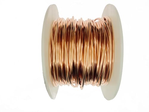 99.9% Reiner Kupferweicher Kupferdraht, 1.3mm, 300g/27M Spule Reiner Kupferdraht, Schmuck Herstellung Draht Handwerk Draht...