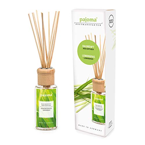 pajoma Raumduft Made in Germany, 1er Pack (1 x 100 ml) in Geschenkverpackung (Lemongras), Grün