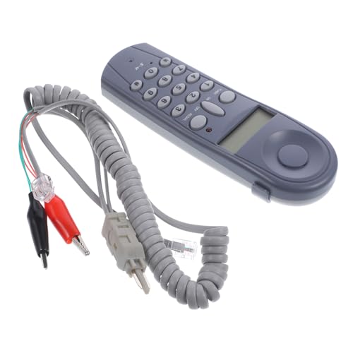 DINHEAROM 1Satz Telefonkabeltester mit Anschlüssen Telefontester für Einfache Installation Vielseitig Einsetzbar im Büro Zuhause Industrie Datum