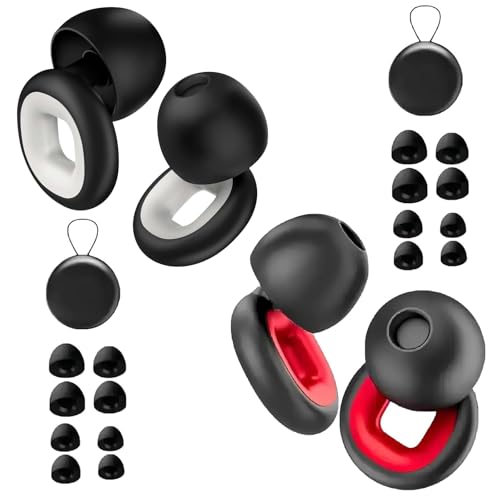 Artvive Schnarchstille Ohrstöpsel, Artevive Moto Ohrstöpsel-27 Db, Artevive Ohrstöpsel, wiederverwendbare Silikon-Ohrstöpsel, Leise Ohrstöpsel zum Schlafen und Lärmreduzierung (2pcs, 1)
