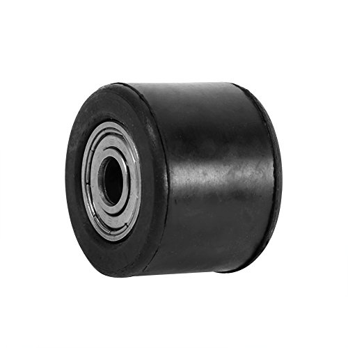 Kettenrolle Rolle, 8mm Kettenrolle Spanner Riemenscheibe Radführung Für Motorrad Dirt Bike Enduro (Schwarz)