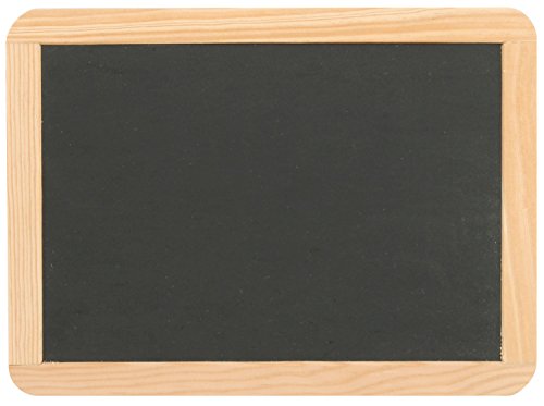 Schiefertafel ca. 21,5 x 16,5 cm mit Naturholzrahmen