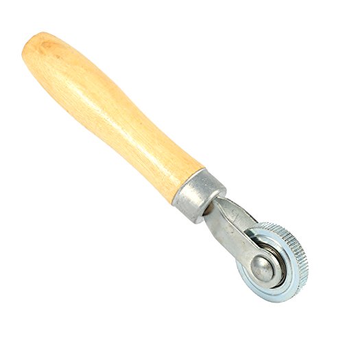 Keenso Auto Reifen Reparatur Roller, Holzgriff Roller Reparatur Schlauch Stich Punktions Flecken Reifen Rollenlager Werkzeug Installationssatz