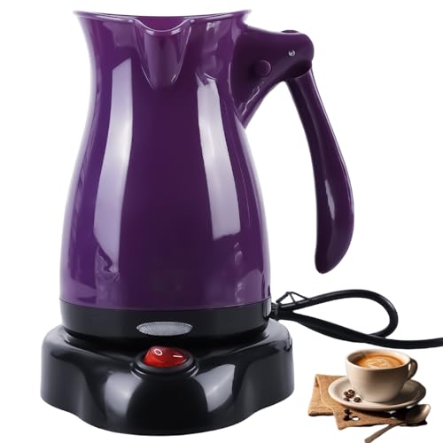 Behogan Elektrische Kaffeekanne, 500ML 500 W Elektrische Türkische Kaffeekanne, Elektrische Kaffeekocher, Türkische Kaffeekanne, Elektrische Kaffeekanne Für Zuhause,Büro,Mocca, Tee, Reisen