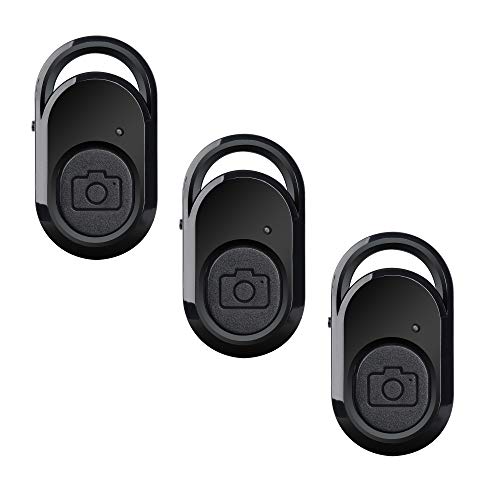 AMATHINGS Bluetooth Fernbedienung Selbstauslöser Handy für Smartphones und Tablets – Selfieauslöser Bluetooth Remote Shutter kompatibel mit IOS und Android (3 Stück)