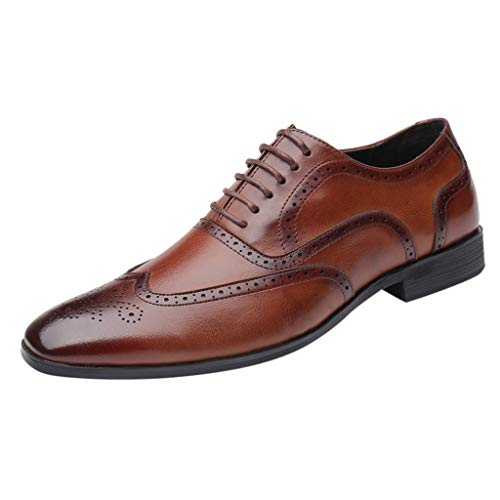 Schuhe Herren Business, Anzugschuhe Herren Halbschuhe Derby Männer Formal Lederschuhe Hochzeitsschuhe Oxford Business Komfort Schnürschuhe Tanzschuhe Elegant Klassischer Schuhe Herrenschuhe