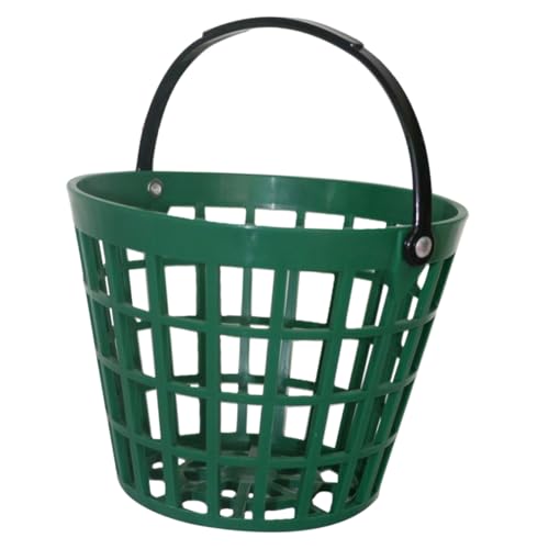 TOYANDONA Golfkorb Grüner Korb Für Den Außenbereich Golf-Aufbewahrungskorb Eimer Kleine Übungseimer Für Die Golf-Range Golfkorb Mit Griff Golfhalter Für Golfwagen Weg Kunststoff