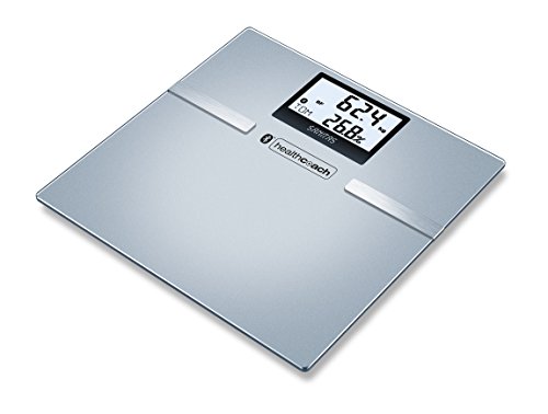 Sanitas SBF 70 Diagnosewaage (Vernetzung zwischen Smartphone und Waage mittels Bluetooth, Messwerte und Körperdaten überall auf einem Blick)