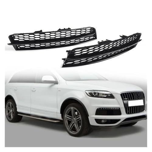 UTSKWD Kühlerschutzgitter for die untere Frontstoßstange | Kompatibel mit Audi Q7 2011–2015, externes Autozubehör 4L0807681B 4L0807682B