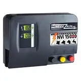 VOSS.farming 230V Extrem Starkes Weidezaungerät NVi 15.000 für Weide, Paddock, Wildgehege, Wildschweinabwehr, Wildzaun, Elektrozaungerät 18,6 Joule 10.200 Volt Stromgerät für Weidezaun