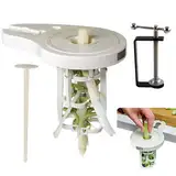 Spargelschäler, Spezialschälmesser für Spargel, mit 6 Präzisionsklingen,Schraubzwinge und Stößel,manuelleler stromloser Schäler für Spargel 3 in 1 Multifunctional Veggie Peeler