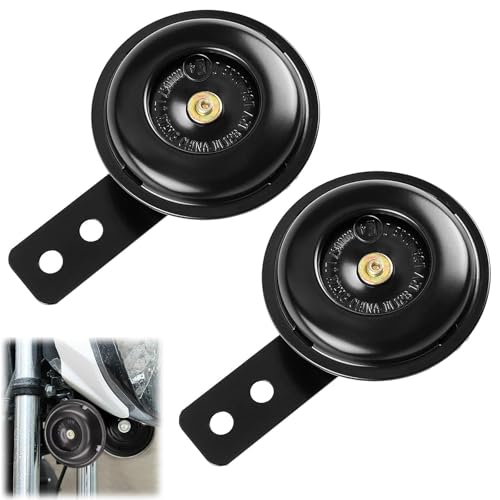 2 Stück Signalhorn Hupe 12v Laut, Niversal Horn, Motorrad Hupe,Für Roller, Motorrad, Dreirad, Pocket Bikes, 105db Wasserdicht