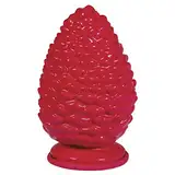 Rayher 34388000 Latex Vollform-Gießform Pinienzapfen, Rot, Maße mit Sockel 9,5 x 15 cm, befüllbar mit Kreativ-Beton, Raysin, Gipspulver, Keramikpulver, Seife, Wachs etc.