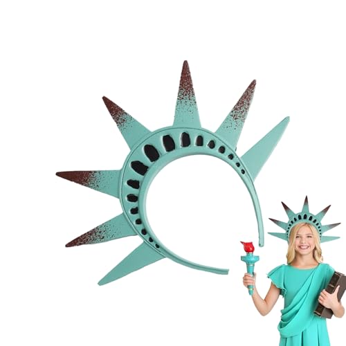AUTOECHO 4. Juli Accessoires - Göttinnen Statue Kostüm - Leichtes Patriotisches Zubehör Für Feiertage Events Schule US-Unabhängigkeitstag Halloween Dekoration