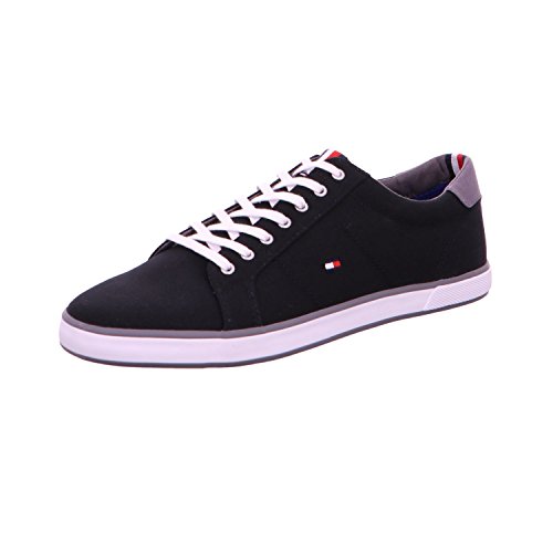 Tommy Hilfiger Herren Vulcanized Sneaker Schuhe, Schwarz (Black), 47 EU