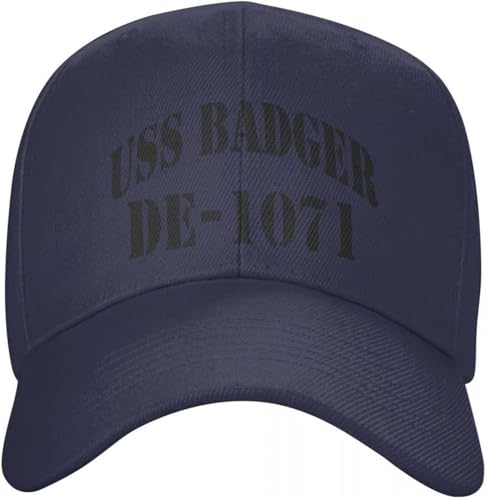 Baseballkappe Snapback Sonnenhut USS Badger DE 1071 Schiffsladen Baseball Cap Mas Hat Icon Hat Mädchen Männer Geschenk