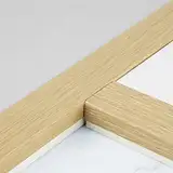 Treppenkantenleiste, Treppenkantenleiste, rutschfeste Treppenkantenleiste aus Vinylbodenbelag, Holzmaserung, L förmiger Kantenschutz für Treppenstufen von Wohnmobilen, 36 48 60 67