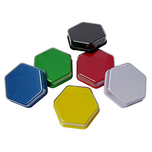 Talking Products, Talking Tiles Diktiergeräte, Kommunikations-Sound-Tasten. Packung mit 6 Farben, 80 Sekunden Aufnahme. Lernressourcen für pädagogisches Klassenzimmer, Antwort-Summer für Spielshows.