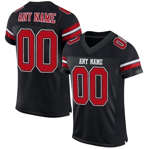 PULASSI Personalisiert American-Football-Trikot Custom Football Jersey Personalized Team Name Logo & Number Sports Uniform für Kinder Erwachsene Junge Mädchen Herrn Damen Football Kostüm