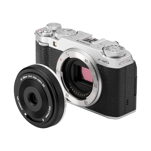 VILTROX 28mm f4.5 Pancake Objektiv Fuji x, AF 28mm f4.5 X Mount Objektiv für Fuji, Pancake Objektiv Fuji x Mount für Fuji X-T5 X-H2 X-T50 X-M5 X-T30 II X-Pro3 X-S20 X-E4