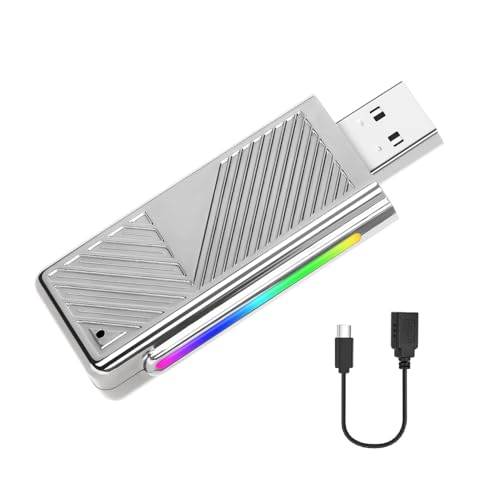 Podofo Drahtloser Android Auto Adapter, 2024 Neueste Android Auto Wireless Adapter für Autos mit OEM verkabeltem Android Auto, Mini Portable Plug & Play 5.8GHz stabiles Signal ohne Verzögerung