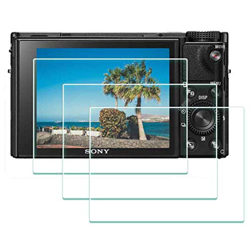 ULBTER Displayschutz schutzfolie für Sony RX100 VI/ RX100 V/ RX100 IV/ RX100 III/ RX100 II/ RX100 I DSC-RX100 M6 M5 M4 M3 M2 M1 kamera, 0,3 mm Härtegrad 9H Glas Displayschutzfolie - 3 Stück