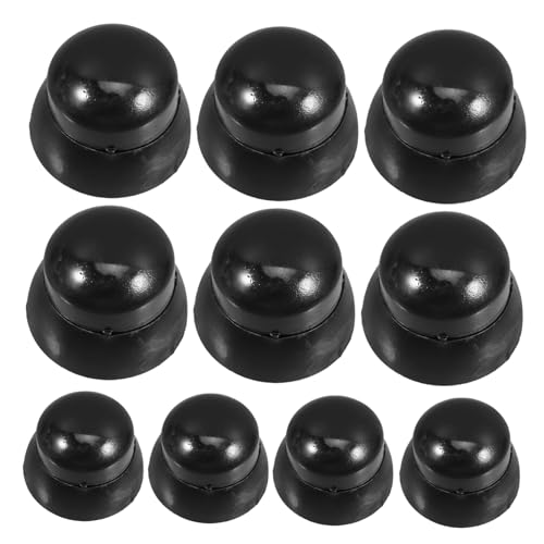 Abaodam 10pcs Slide Cap Cover Nuts Nut Caps Playground Screw Bolt Caps Nut Protection Cap Nut Protection Cover Playground Equipment Supplies Cover for Nut Screw Bolt Covers Plastic Black