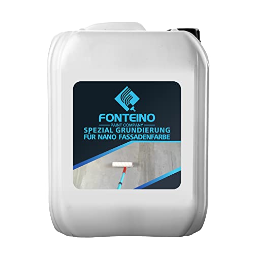 Fonteino Spezial Grundierung für Nano Fassadenfarbe Tiefgrund Haftgrund Tiefengrund Fassadengrundierung 10L