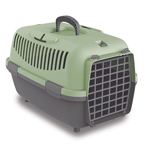 Nomade 1 Hundebox - Transportbox für kleine Hunde und Katzen - 48 x 32 x 32 cm - Kann bis zu 6 kg tragen. Robustes Polypropylen. Türen aus Kunststoff
