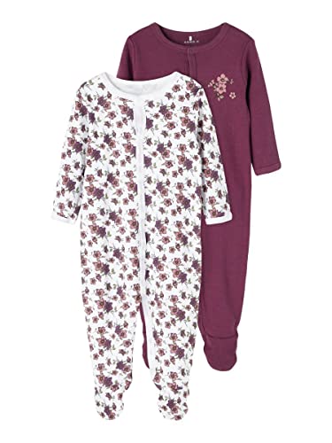 NAME IT Schlafstrampler Set für Babys Prune Purple 92