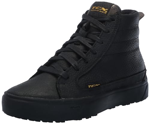 TCX Damen Street 3 Lady WP wasserdichte Motorradschuhe, Black Black Gold, 39 EU