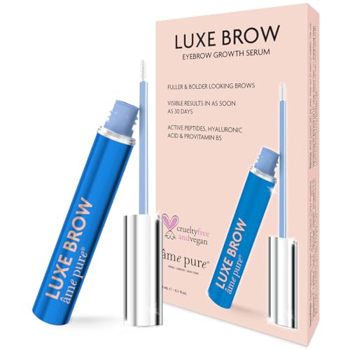 Ame Pure Luxe Augenbrauenwachstumsserum – Microblading-Alternative – Augenbrauenserum für Augenbrauen-Nachwachsen – 3 ml Augenbrauenwachstumsserum für vollere, dunklere und kräftigere Augenbrauen in