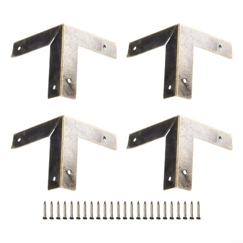 Ästhetischer Schutz Set mit 4 Ecken, Vintage-Stil, Zinklegierung (Bronze)