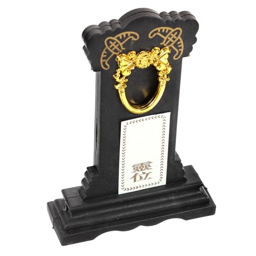 VOSAREA Buddha Schrein Tablette Anbetungstafel Tablet Tafel Gedenktafel Chinesische Statue Gedenktafel Tempeltafel Halloween Partygeschenke Gedenktafel Gedenktafel Kunststoff