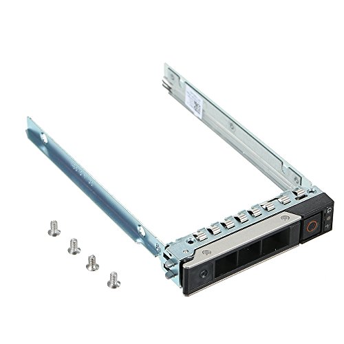 RGBS 2,5" Zoll SAS/SATA-Festplatten-Einbaurahmen für Dell DXD9H 14. Generation Gen14 PowerEdge Server R440, R540, R640, R740XD, R940, R740 Plus 4 Schrauben