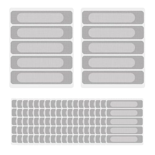 GNHG 100-teiliges Fliegengitter-Reparaturset, Bildschirm-Reparatur-Moskito-Patch, Fliegengitter-Patch, selbstklebendes Fliegengitter für Tür- und Fensterreparatur, Insektenschutz, Moskitonetz