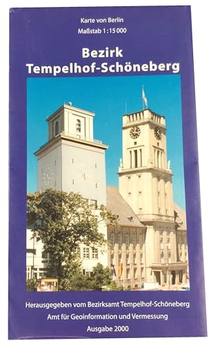 Karte von Berlin – Bezirk Tempelhof-Schöneberg 1:15 000