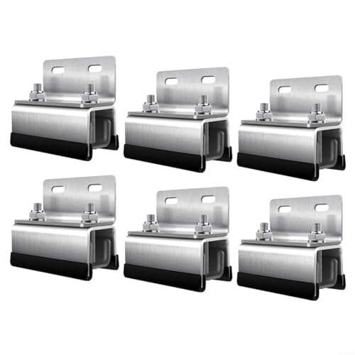 Springwillfly Solarmodul-Montagehalterungs-Set, Edelstahl-Dachbox-Stabilisator, für Wohnmobil, Yacht, Ladungsträger, Photovoltaik-Zubehör (6-teilig)