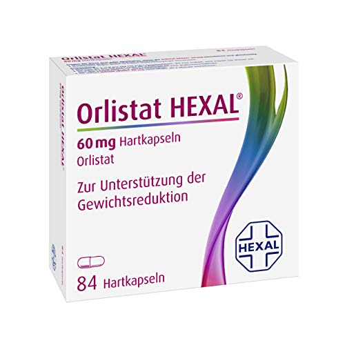 Orlistat HEXAL® 60 mg Hartkapseln | 84 St| Schneller zum Wunschgewicht | Effektiver abnehmen | Mit 3-fach Wirkung | Bis zu 50% mehr abnehmen
