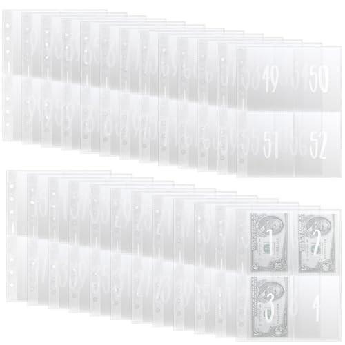 25 Stück 100 Envelope Saving Challenge Chanlleng Binder Ordner A5 Geld Sparen Challenge Buch Budget Planner Zubehör Beginner Budget Sparchallenge Budgetplaner A5 Planereinlagen Für Bargeldfüllung