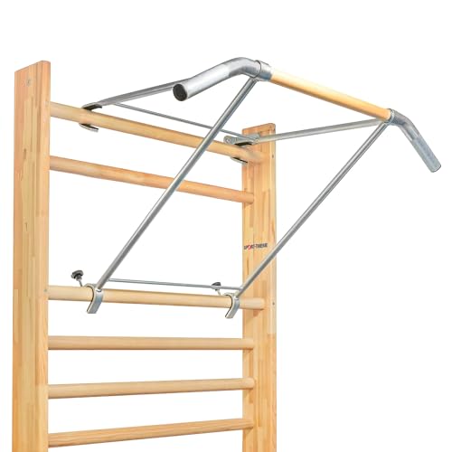 Sport-Thieme Klimmzugbügel Premium | Material: Holz/Metall | zum Einhängen | zusammenklappbar | Breite: ca. 110 cm | Gewicht: ca. 6 kg | Belastbar bis 90 kg