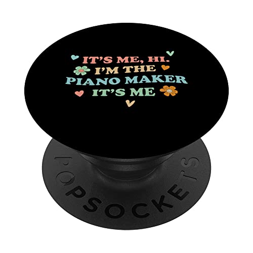 Groovy It's Hi Me Job Titel – lustiger Klaviermacher PopSockets mit austauschbarem PopGrip