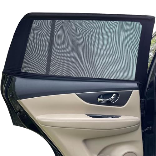 Czkonore Sonnenschutz Auto Baby, 2er Pack Auto-Sonnenschutz für Kinder mit UV-Schutz, Hochelastische & Atmungsaktive Autofenster für Sonnenblende - Passt für 99% Aller Autos, SUVs und MPVs