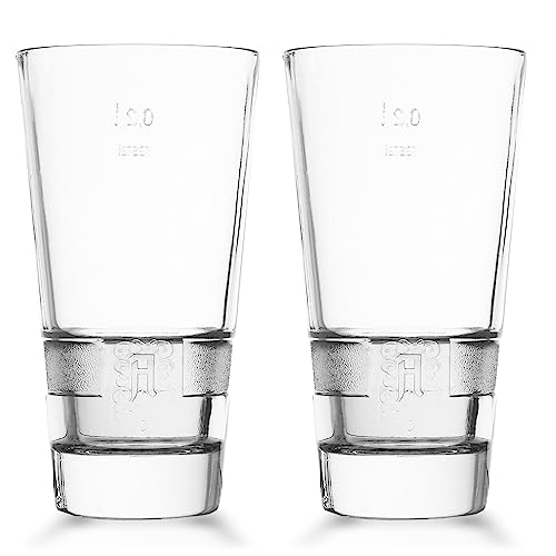 2 Stück Original Asbach Gläser Glas Uralt Cocktailglas Longdrink Cocktailgläser Set mit Logo bzw. Gravur, Transparent