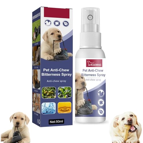 Anti Kau Spray Für Hunde,Anti Kau Spray Hund,Anti Kau Spray für Hunde & Katzen,Anti-Kratz-Spray für Katze & Hund,Stopp-Kauspray Für Hunde & Katzen,Effektiver Kaustopp Bei Möbel,Kleidung & Schuhen,50ml