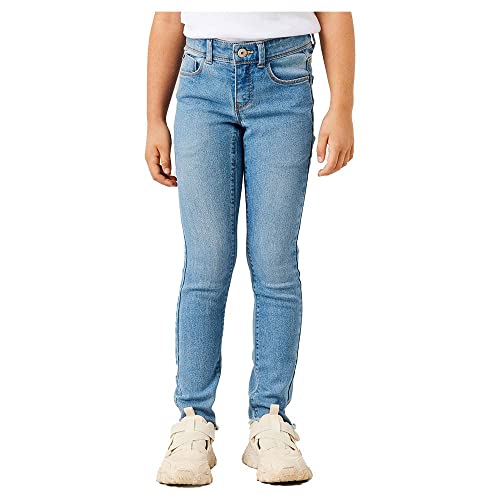 NAME IT Mädchen Nkfpolly Skinny 1191-io Noos Jeanshose, Medium Blue Denim, 92 EU