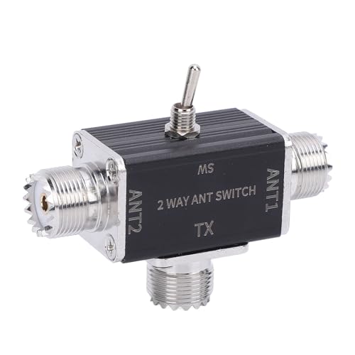 2 Positionskoaxialschalter, 100W Dual-Antennen-Selektor für IC 705 Shortwave-Radio, Faltbares Stativ, Silikonpolster, Aluminiumlegierung, 1-30 MHz Frequenzbereich,